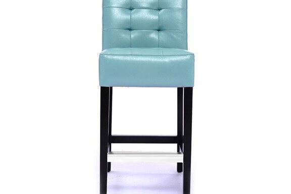 Solid dining chair with PU seat