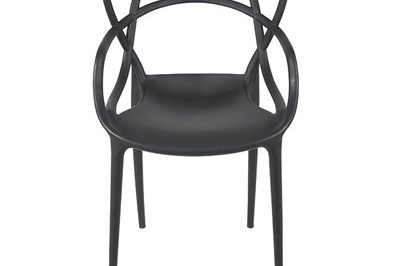 Round dinning room armrest plastic chair (2)